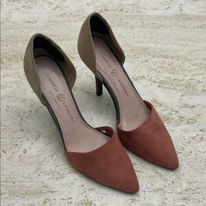 Chinese Laundry women’s heels pink tan gray size 8.5